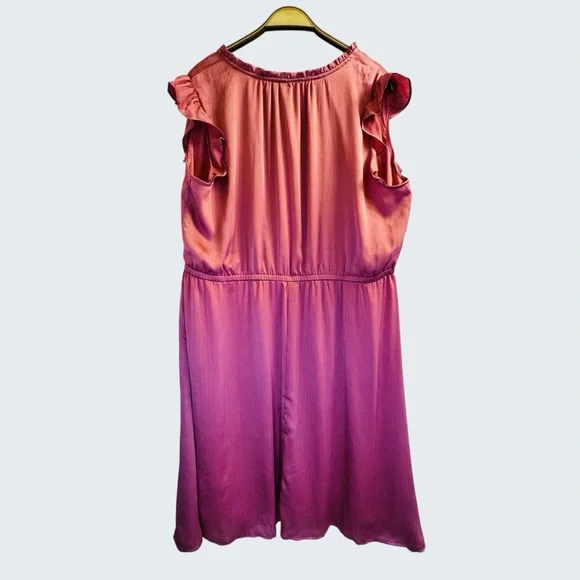 Old Navy Pink Midi Summer Dress Size 2X - Picture 12 of 14